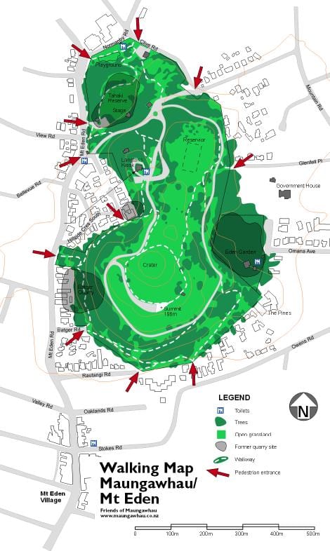 mappa mt Eden