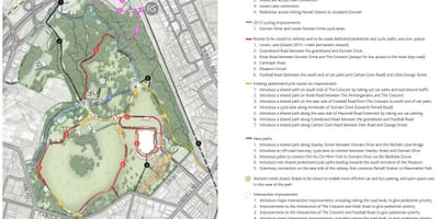Mappa di Auckland domain