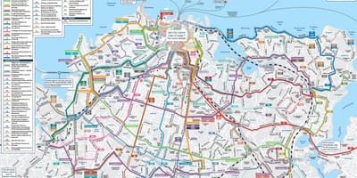 Auckland trasporto pubblico mappa