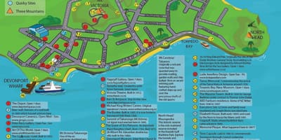 Mappa di Devonport Auckland