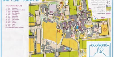 Mappa di Epsom Auckland